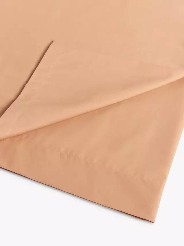 

Простыня John Lewis Easy Care Organic Cotton 200 Thread Count Flat, цвет terracotta