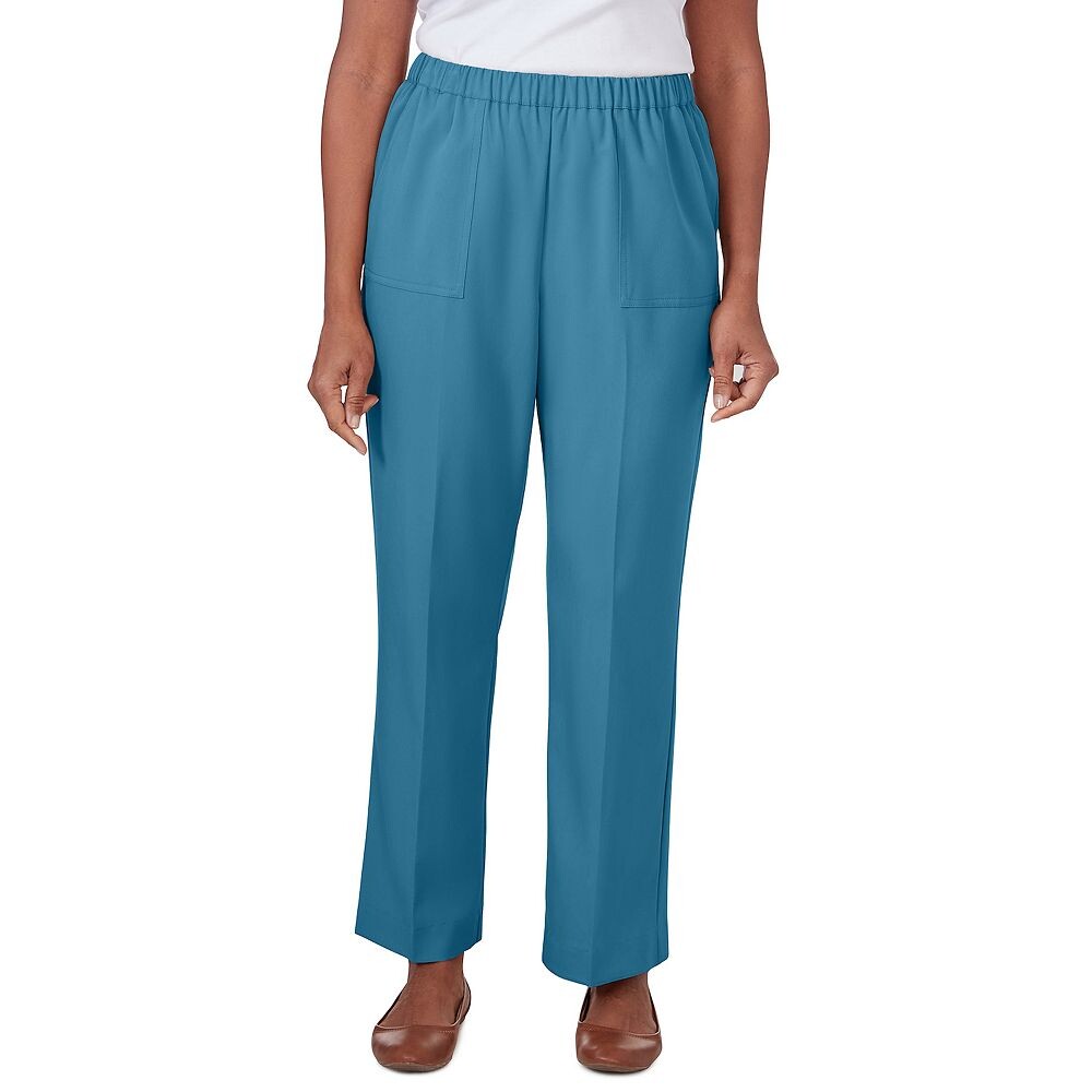 

Женские сбалансированные брюки Alfred Dunner Sedona, цвет Mallard Blue