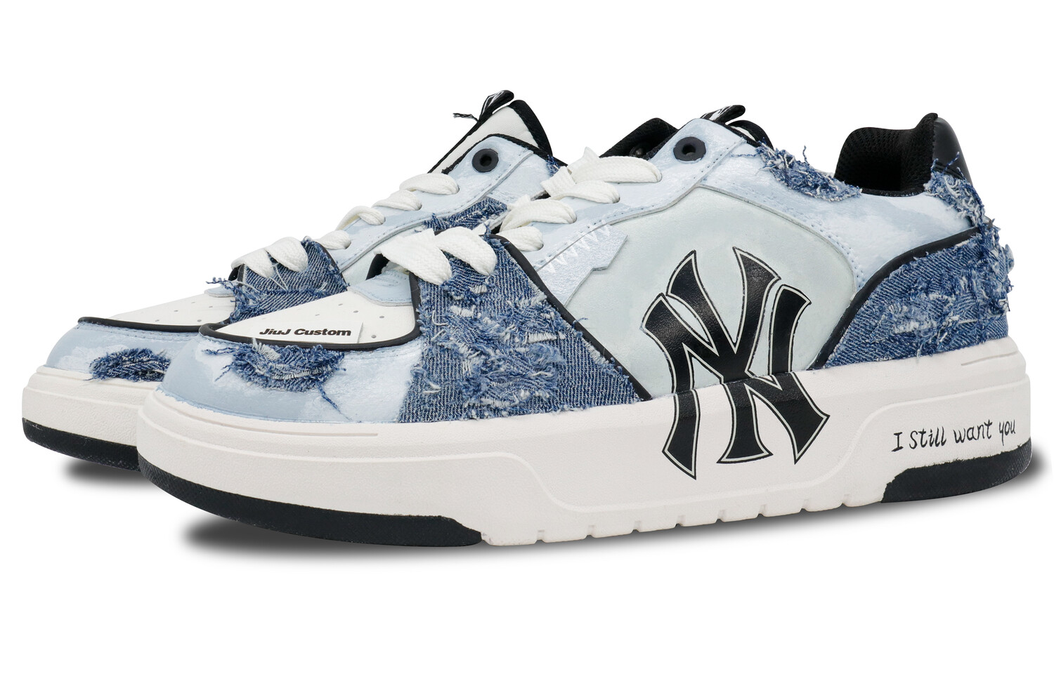 Кроссовки MLB Chunky Liner Skateboarding Shoes Unisex Low-top Blue, цвет Cowboy World — фото 2