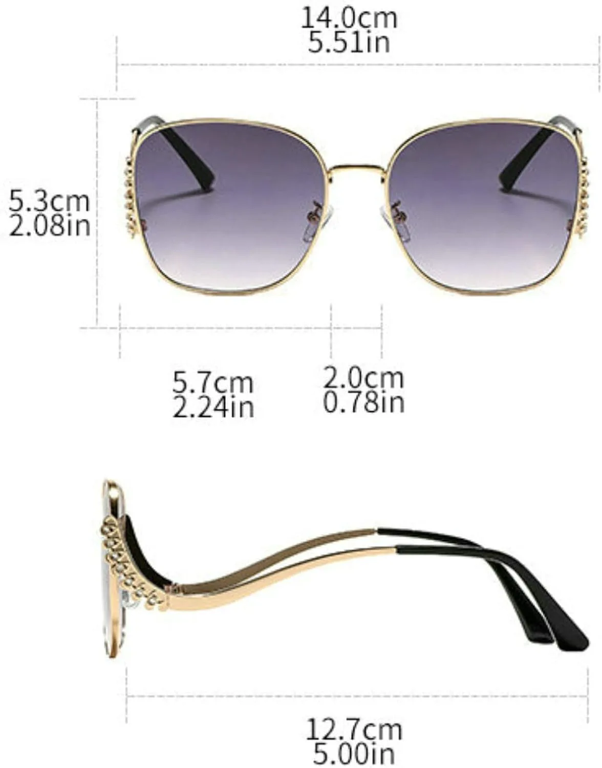 

Солнцезащитные очки COTIA квадратной формы для женщин, с оригинальным дизайном дужек, украшенных бриллиантами, в металлической оправе, в стиле ретро, Tea