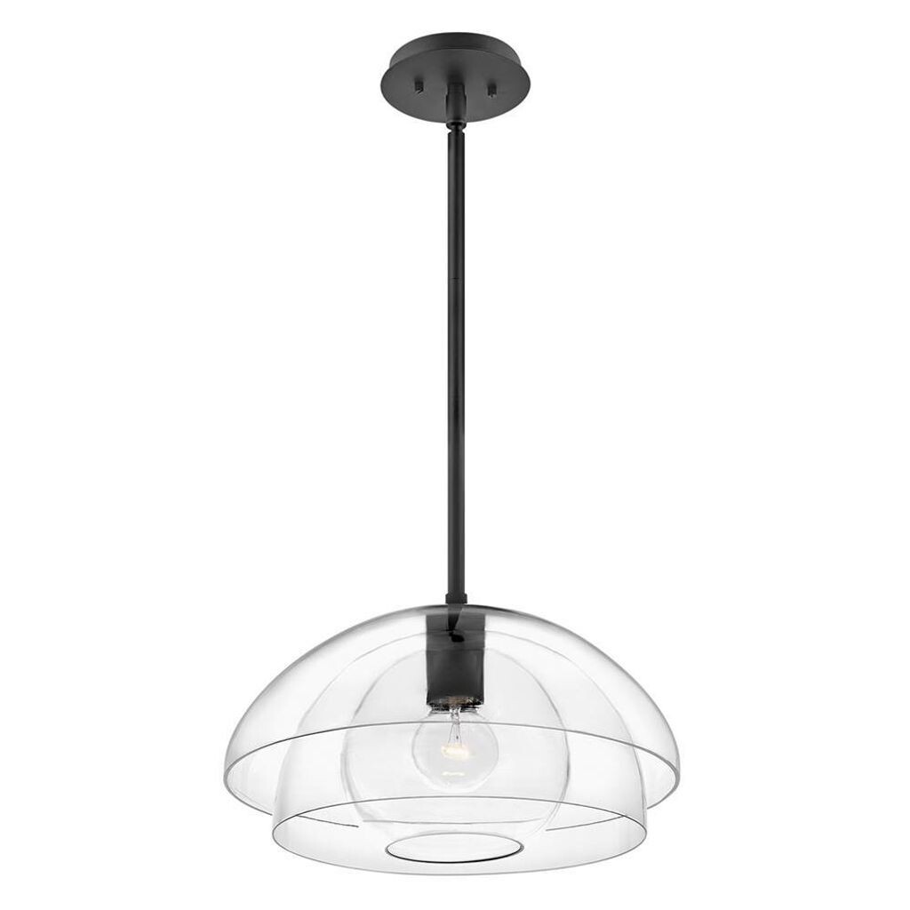 

Подвесной светильник QUINTIESSE Lotus E27 1x40W стальной черный, прозрачное стекло Высота: 25,9-106,6 см Ø40,7 см с регулировкой яркости и высоты Elstead Lighting