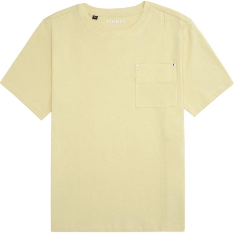 

GUESS Футболка мужская светло-желтая