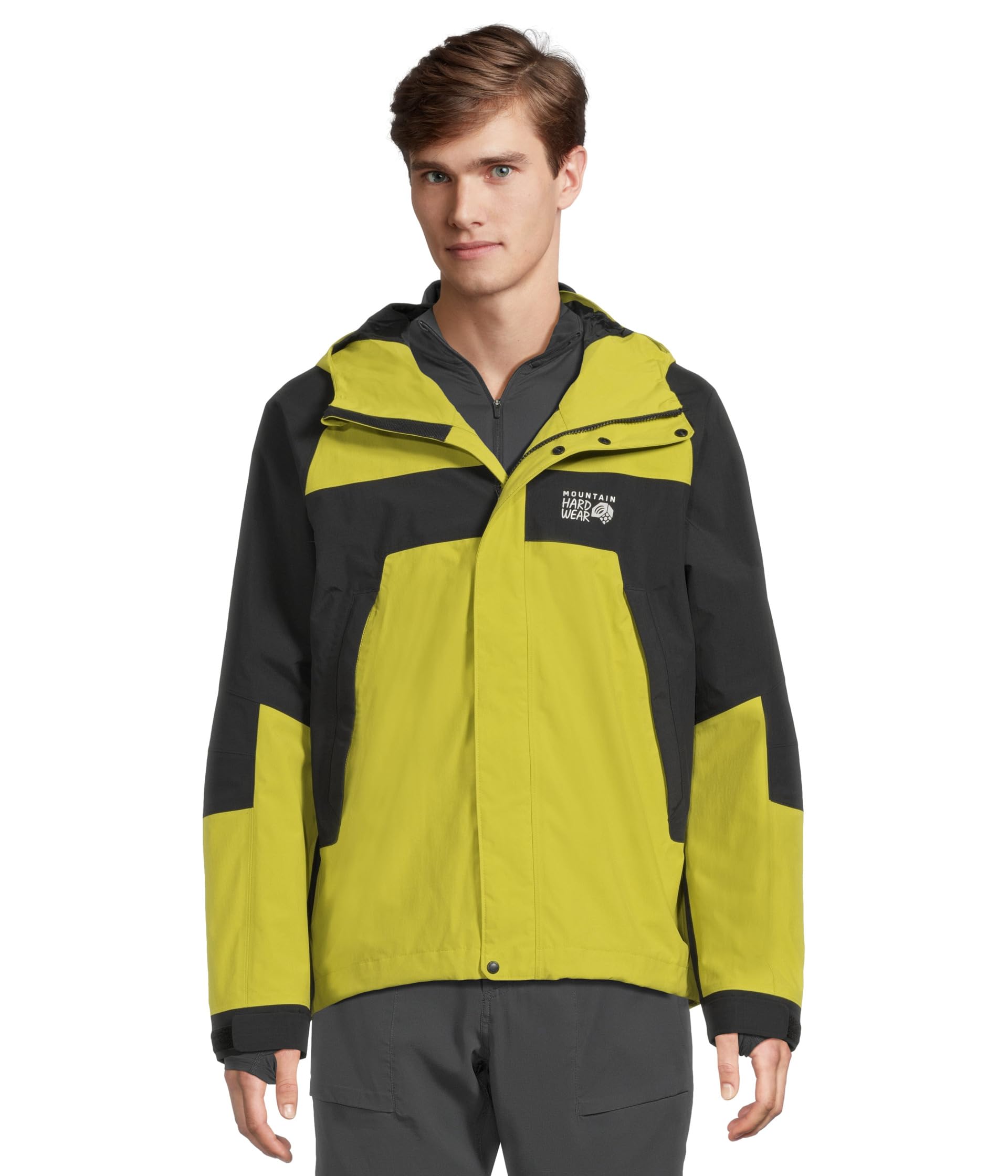 

Куртка Mountain Hardwear 2L Full Zip Jacket, цвет Moon Moss/Black