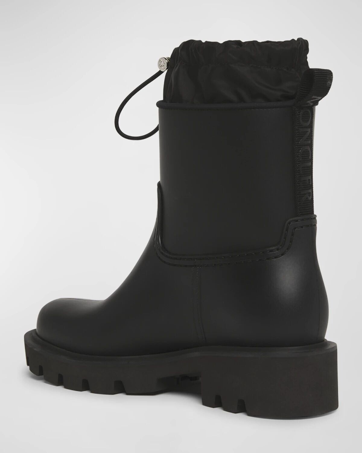 Кожаные непромокаемые ботильоны Kickstream Moncler, цвет Black — фото 4
