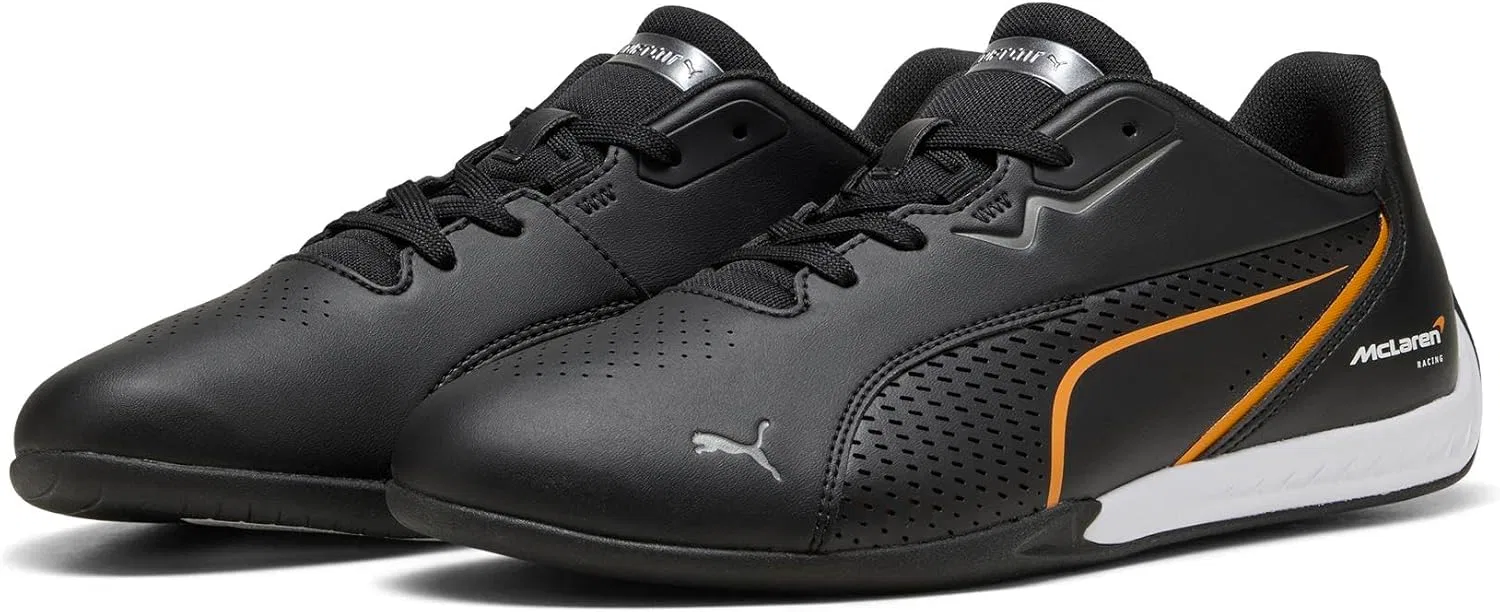 Кроссовки PUMA Unisex McLaren Drift Cat 11, Puma Black Bright Papaya