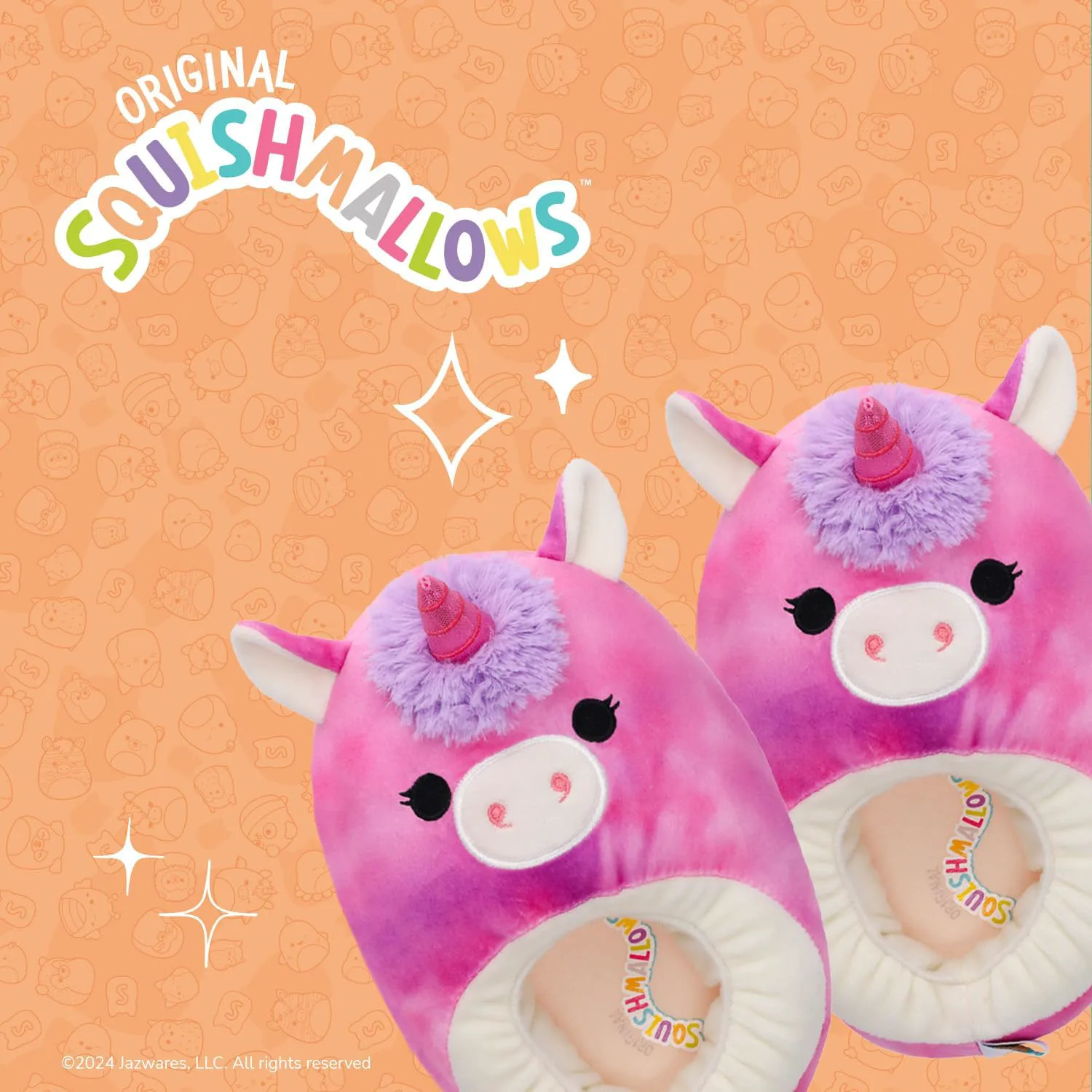 Мягкие плюшевые тапочки Squishmallows, легкие, теплые и удобные, тапочки для дома для детей и взрослых (размеры 11-1 для маленьких детей / 2-5 для больших детей / 5-10 для взрослых) — фото 3