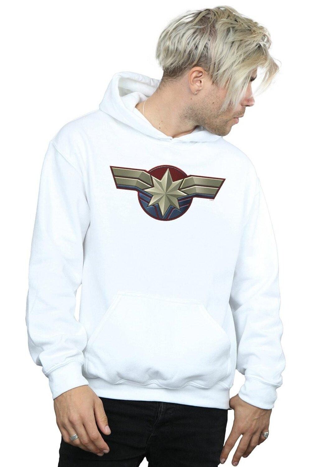 

Толстовка с эмблемой капитана на груди Marvel, белый
