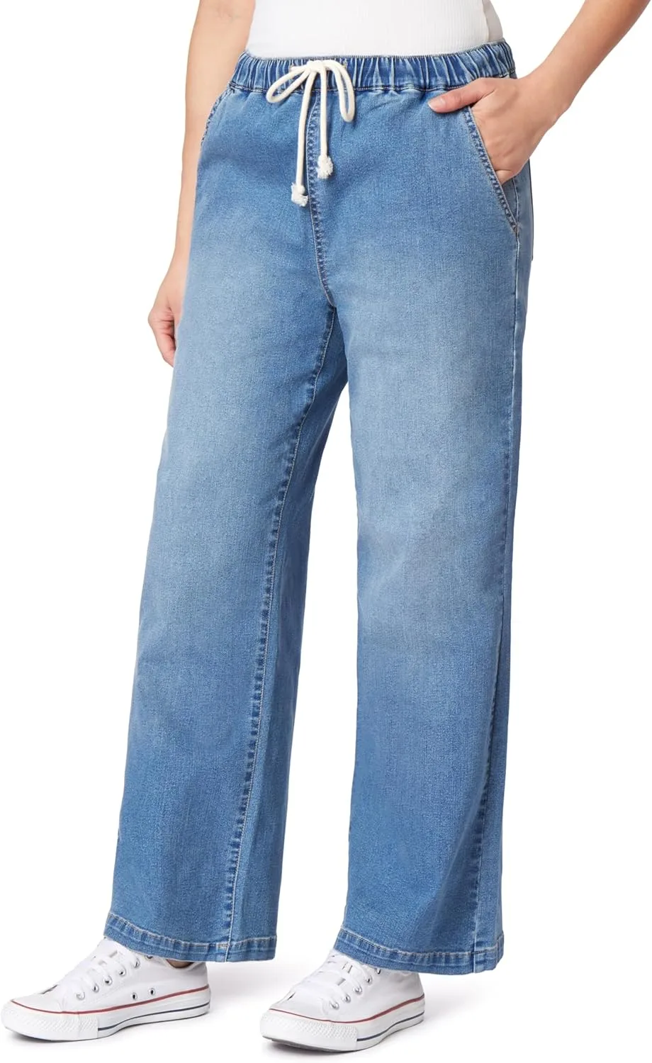 

Angels Forever Young Women's Getaway Straight Relaxed Jeans