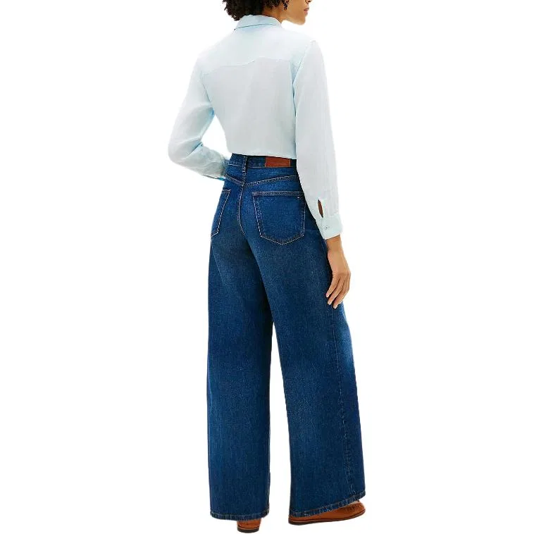 Джинсы женские New Multicolor moderate wide leg Tommy Hilfiger — фото 4