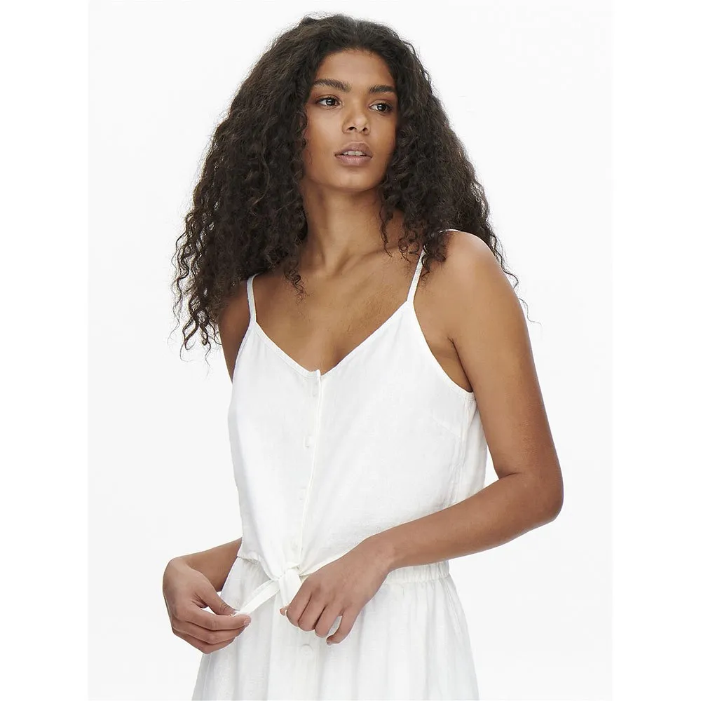 

Футболка Only Caro Strap Linen Blend, белый