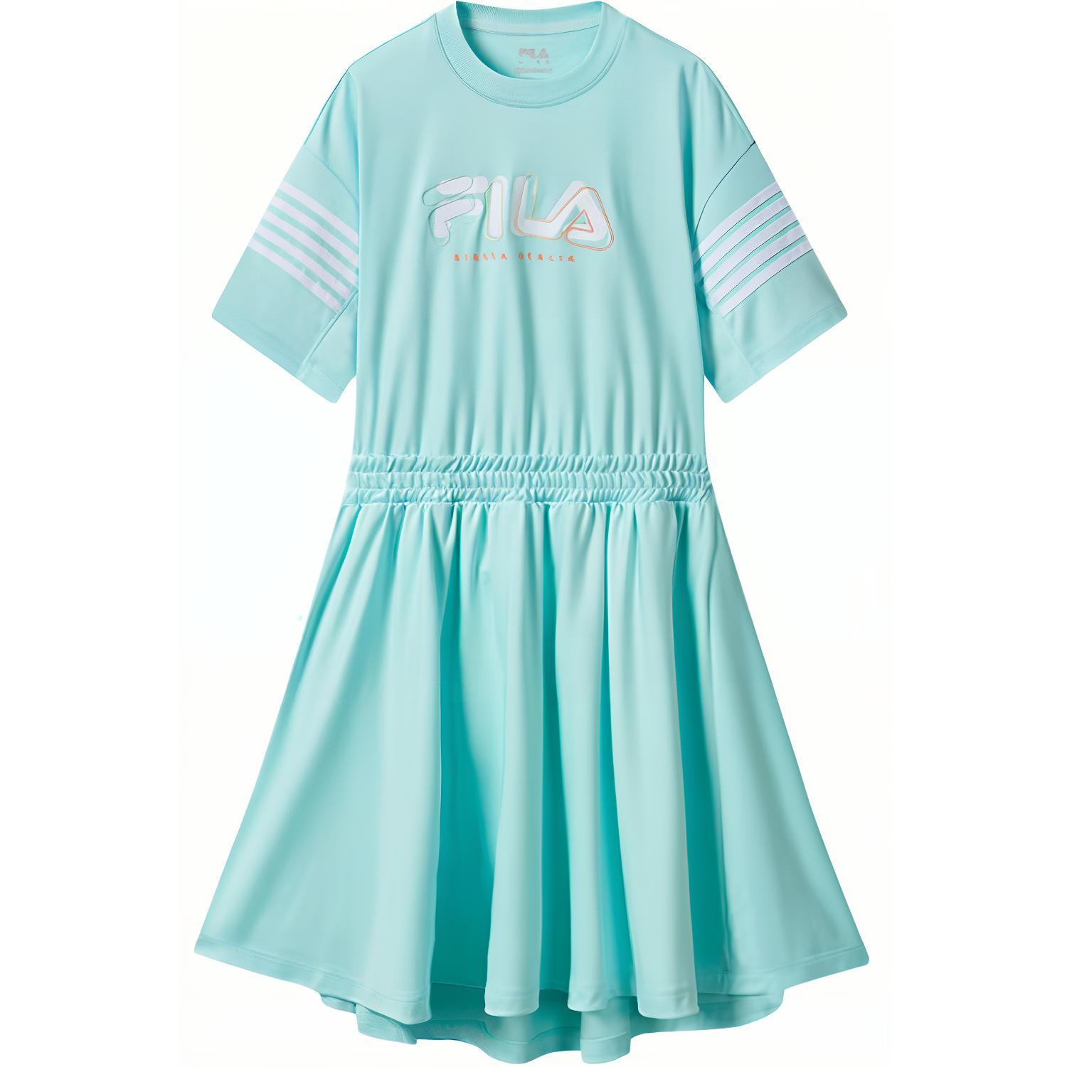 Платье для младших школьников FILA KIDS, Светло-песочный зеленый — фото 2