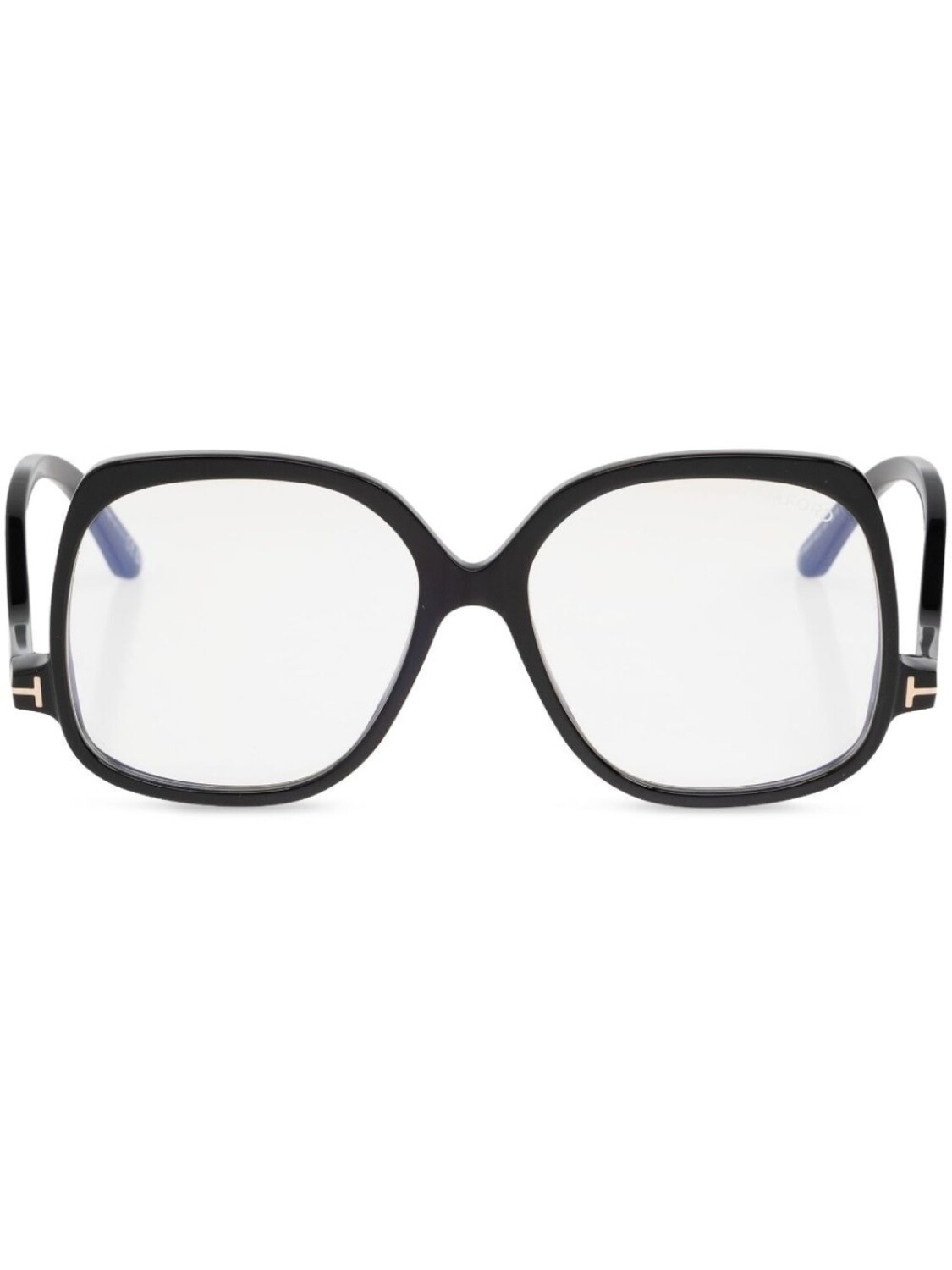 

TOM FORD Eyewear солнцезащитные очки в массивной прямоугольной оправе, черный