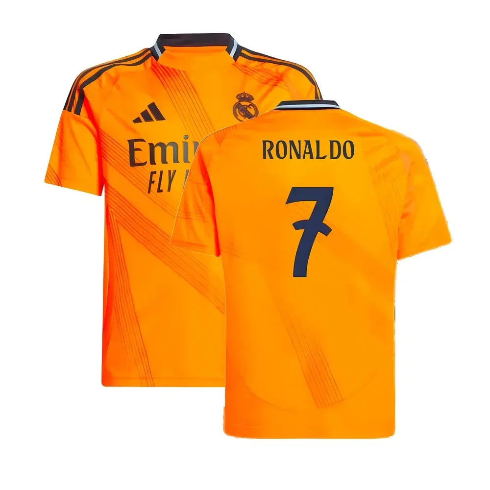 Футбольная футболка Real Madrid Kids Away Ronaldo 7, оранжевый