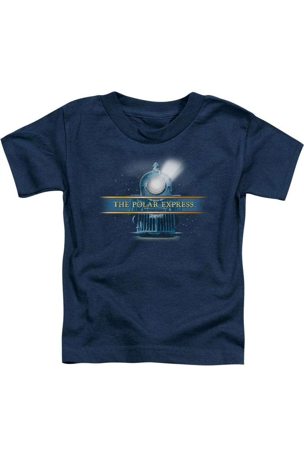 

Футболка с коротким рукавом Polar Express Train Logo для малышей Gildan, темно-синий