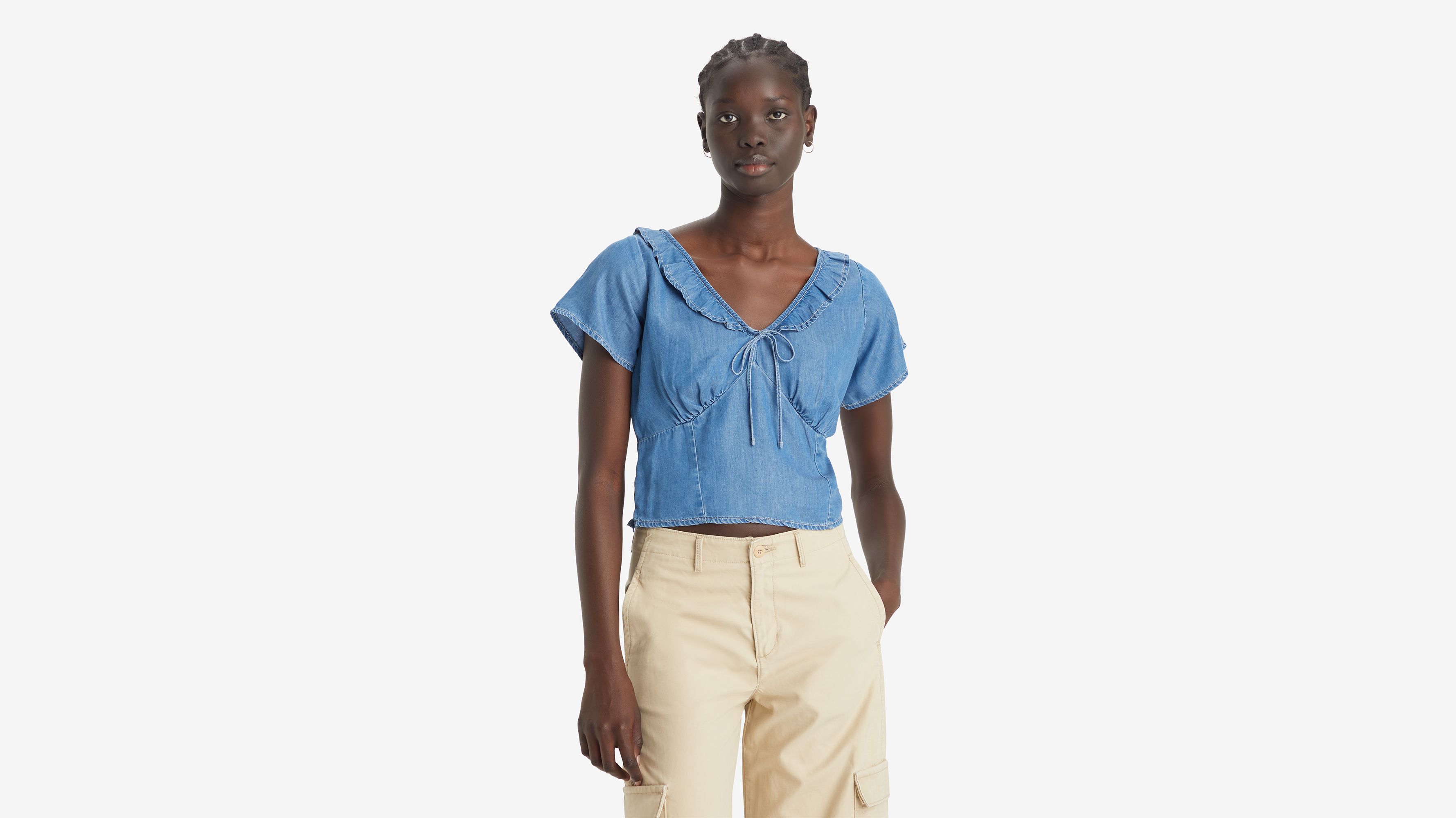 

Блузка Милен Levi's, цвет Vacation Mode 2 - Medium Wash