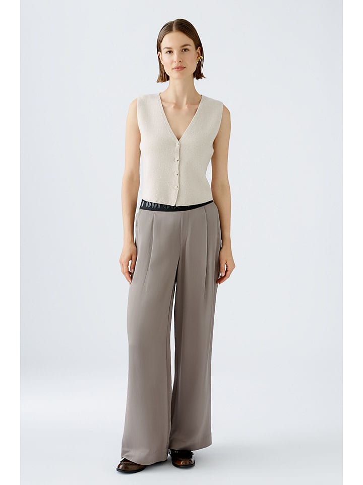 

Тканевые брюки Oui, серо-коричневый