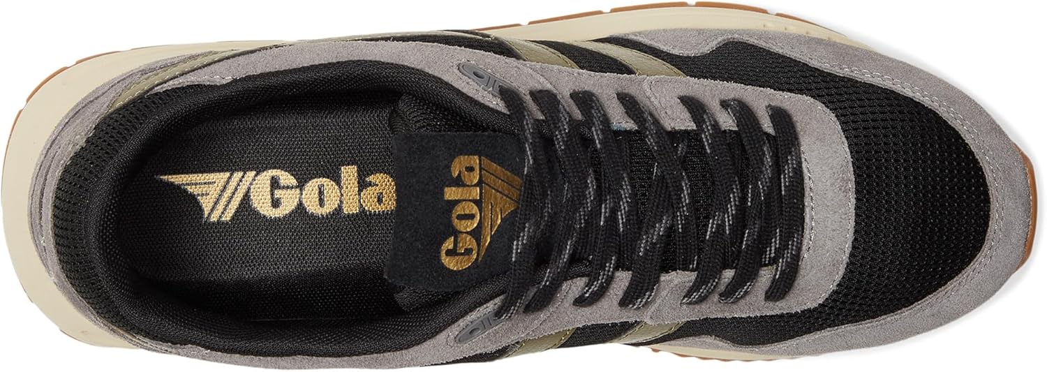 Кроссовки Gola Men's Delta Chambray, черный/хаки — фото 2
