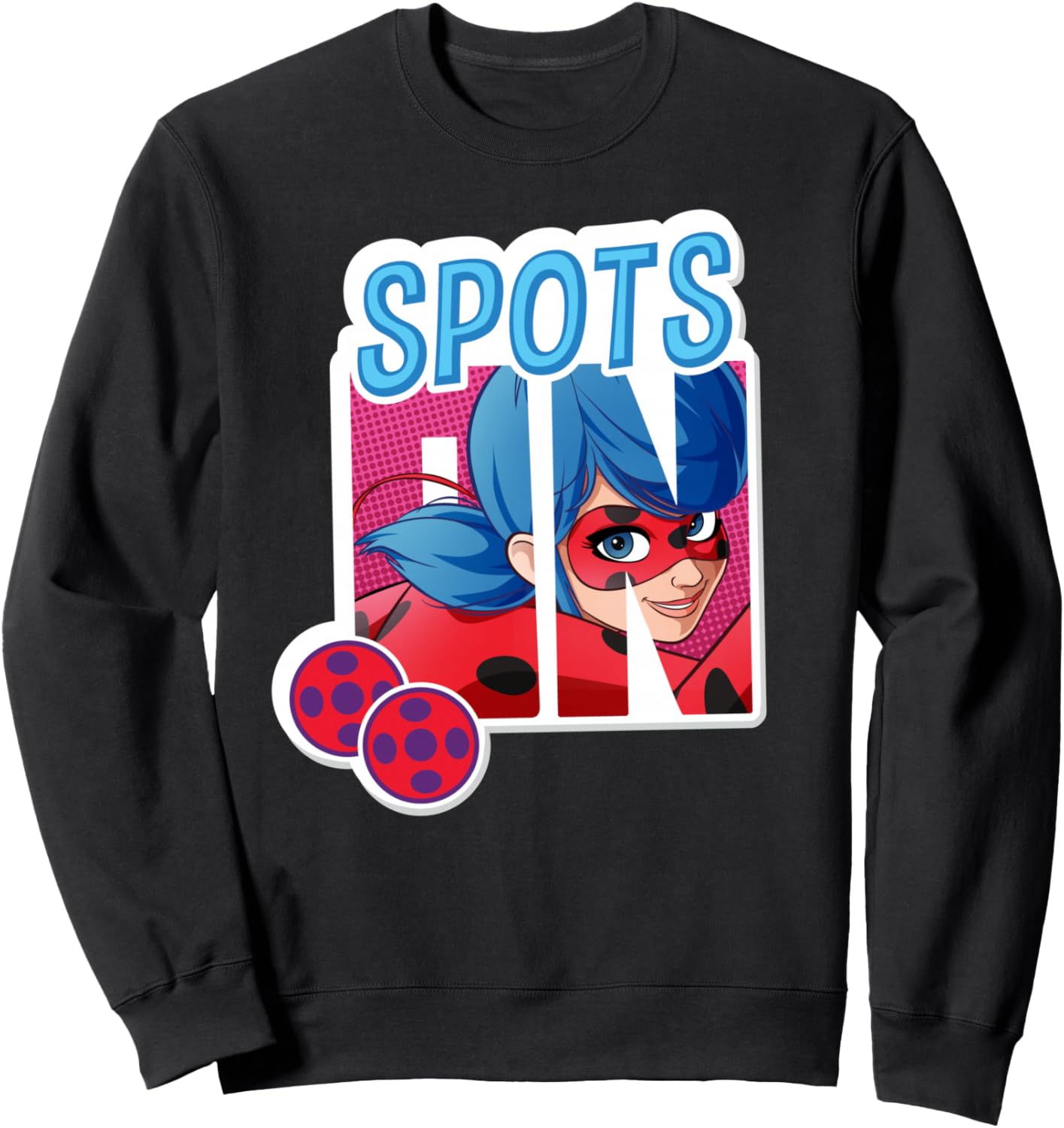 

Толстовка с изображением божьей коровки из коллекции Miraculous, черный
