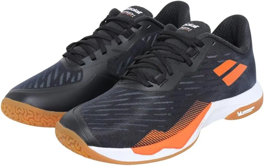 Кроссовки для бадминтона Babolat, цвет Bk/Or, размер 29.0