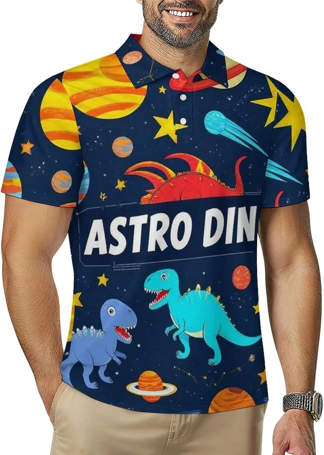 

Футболка-поло Casual Button Moisture Wicking Quick Dry Meaudiwes