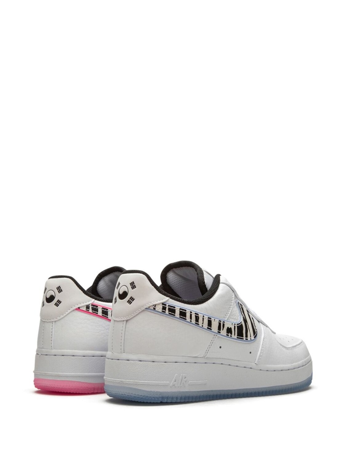 Кроссовки Nike Air Force 1 '07, белый/черный/розовый — фото 3