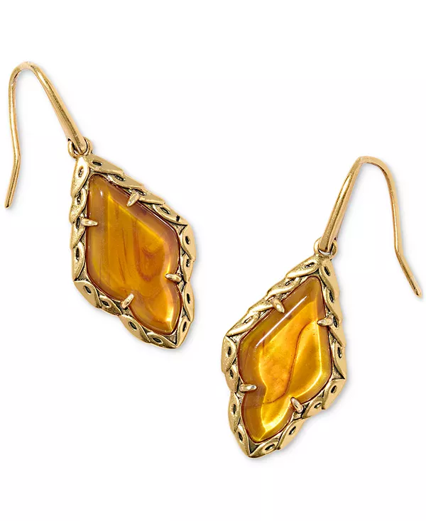 

Серьги-Подвески из стекла и перламутра с металлическим оттенком Kendra Scott, rust/copper