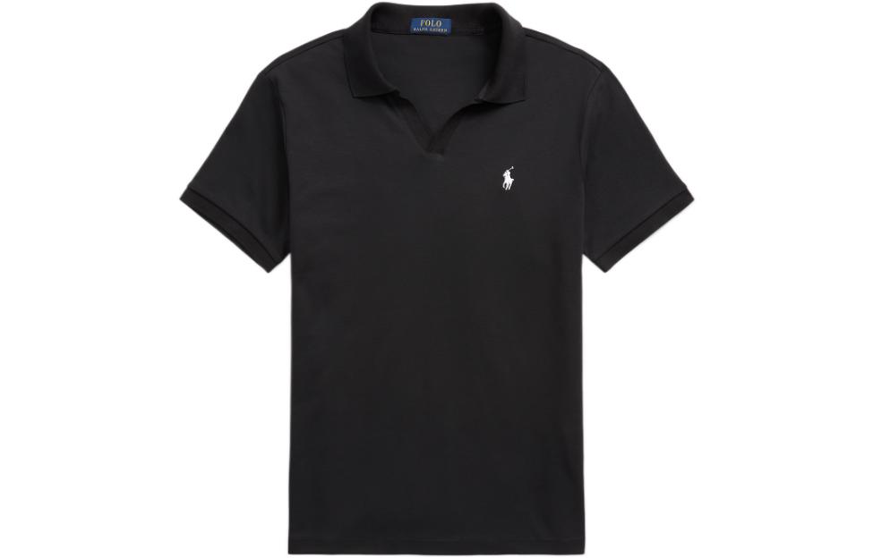 

Polo Ralph Lauren Мужская черная поло SS23, Черный, Polo Ralph Lauren Мужская черная поло SS23