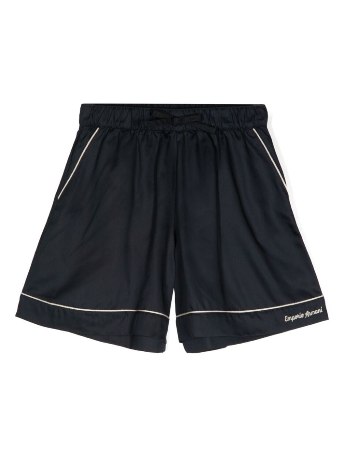 

Emporio Armani Kids шорты с вышитым логотипом, синий