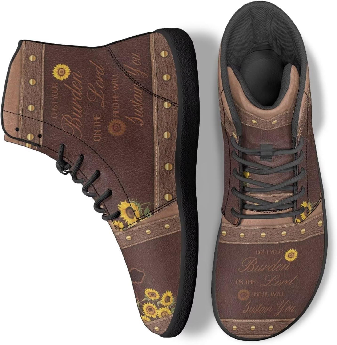 

Женские кроссовки для бега, высокие кеды для прогулок, повседневная спортивная обувь для тренировок и фитнеса Ecaestolph, коричневый