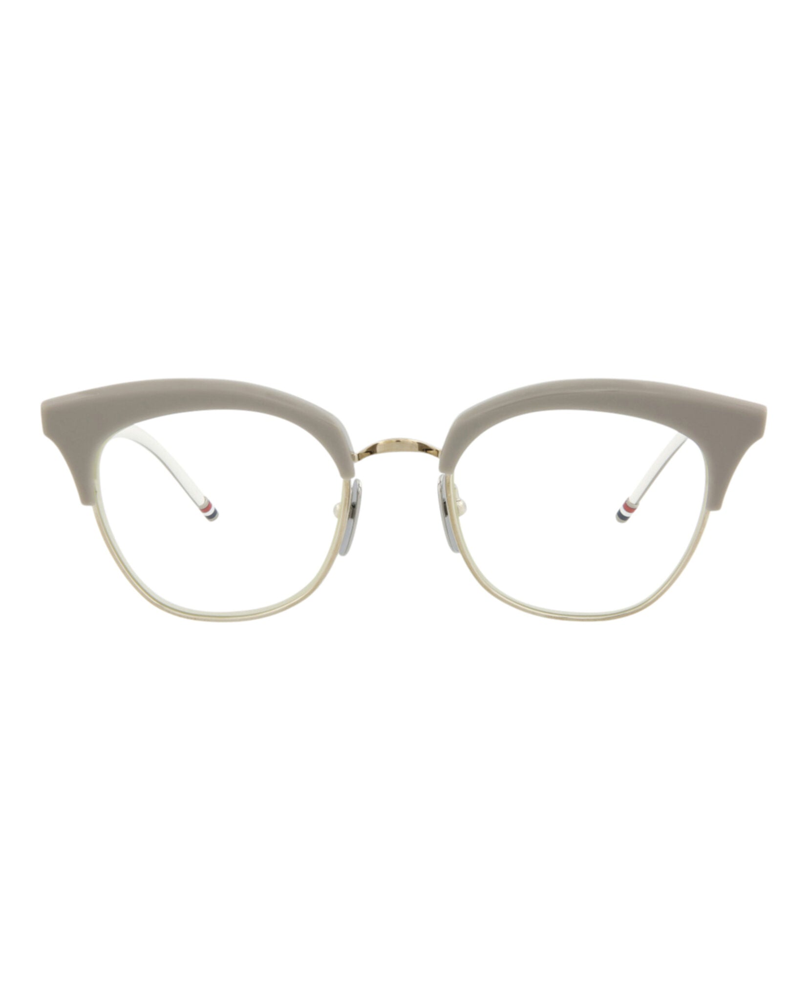

Оправы для очков Cat Eye-Frame из ацетата Thom Browne, цвет grey-white back - silver