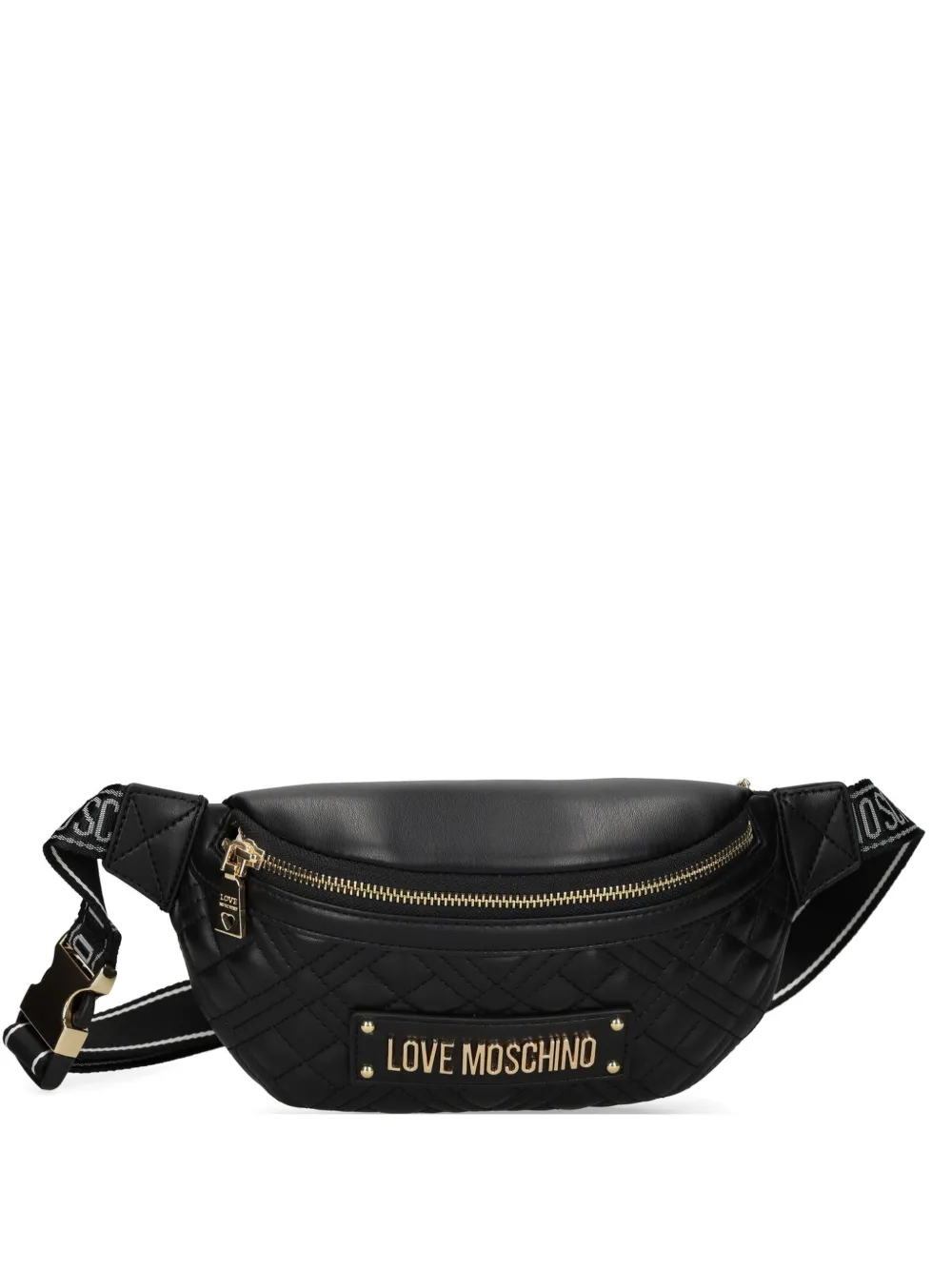 

Стеганая поясная сумка Love Moschino, черный