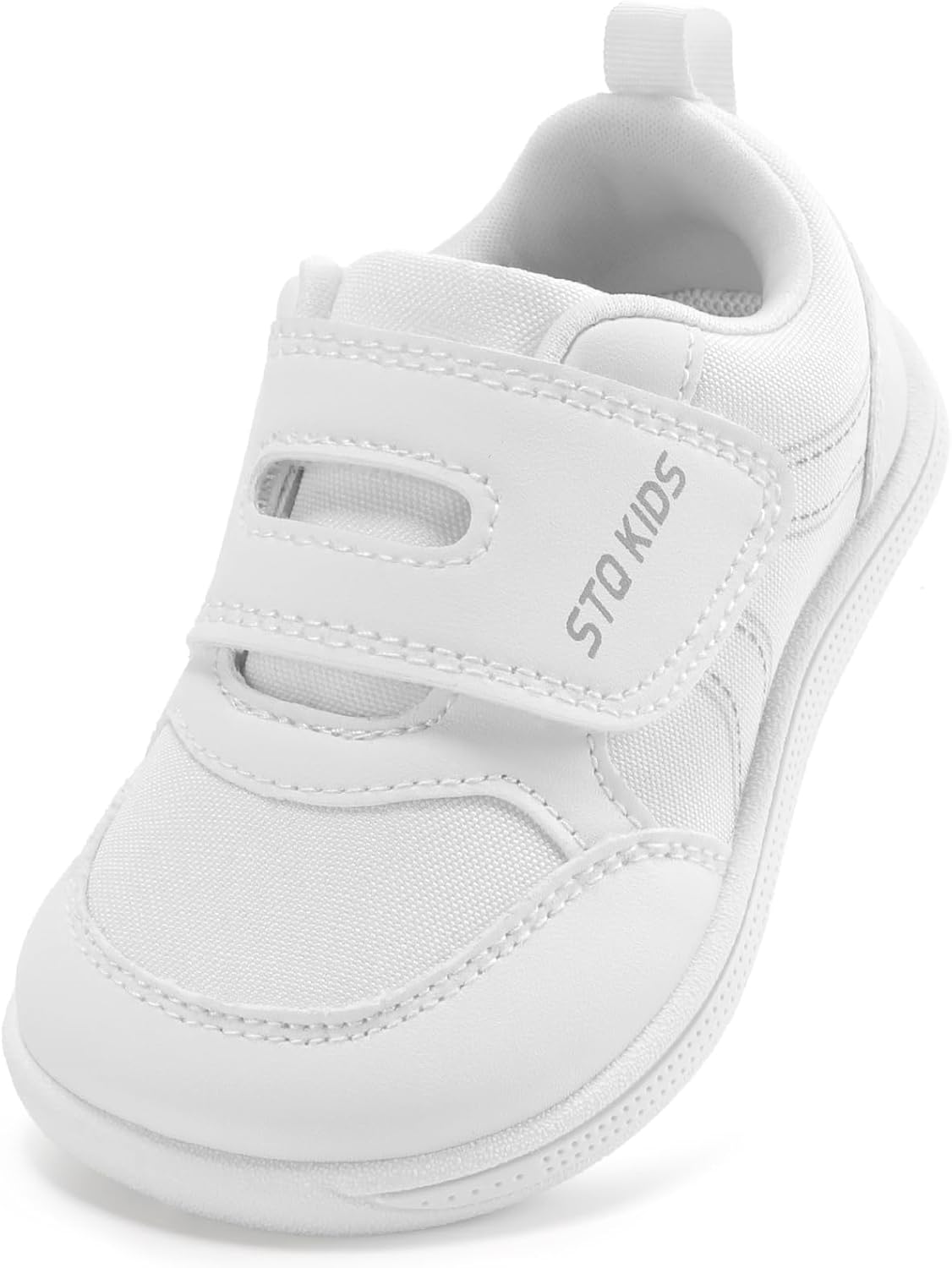 

Детские сандалии с широкой пяткой босоножки для малышей, кроссовки для мальчиков и девочек, детские теннисные кроссовки, нескользящие, легкие, удобные обувь для первых шагов, для бега и активного отдыха на улице Stq Kids, белый