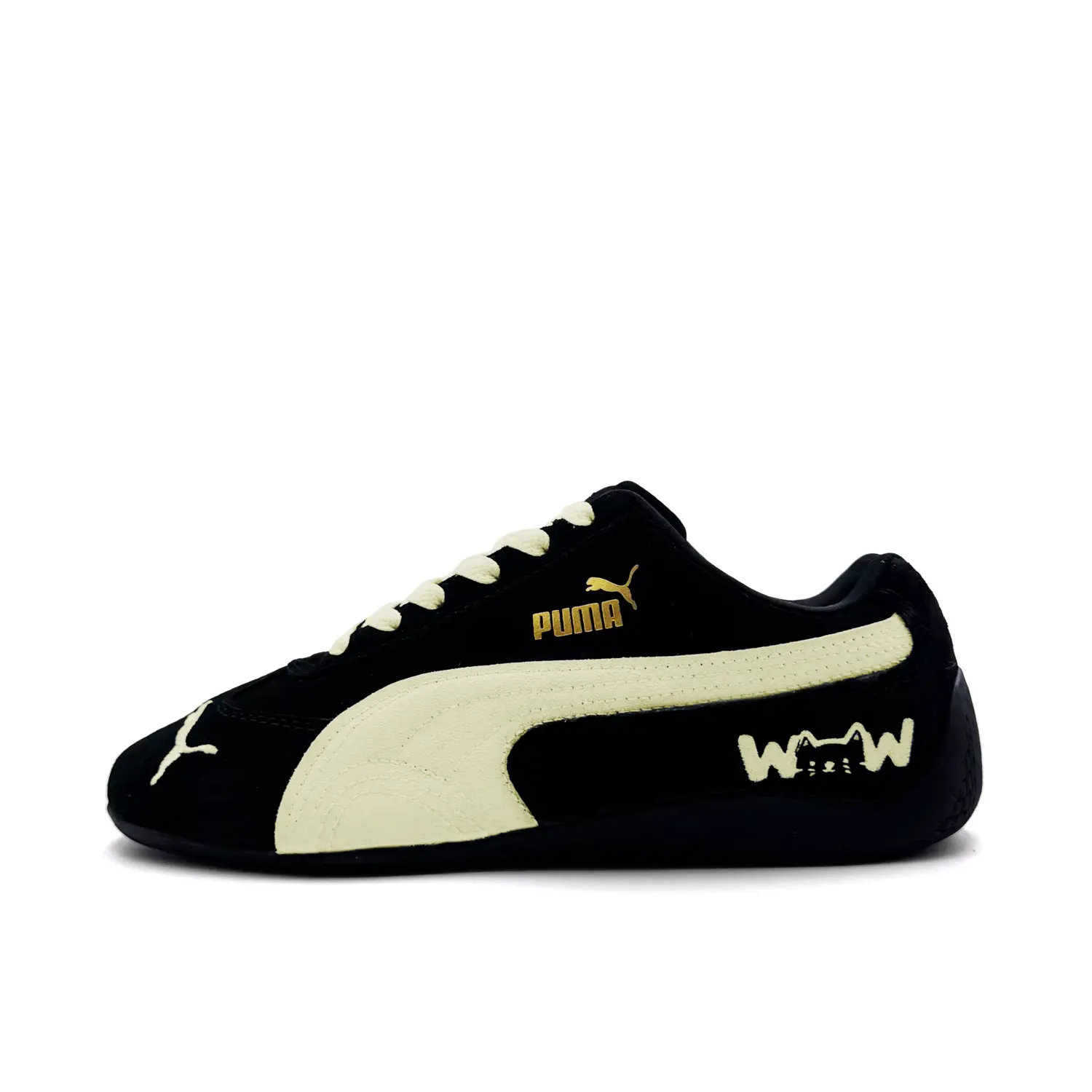 

PUMA Speedcat Collection Custard Cat Language низкие гоночные кроссовки унисекс Black Yellow