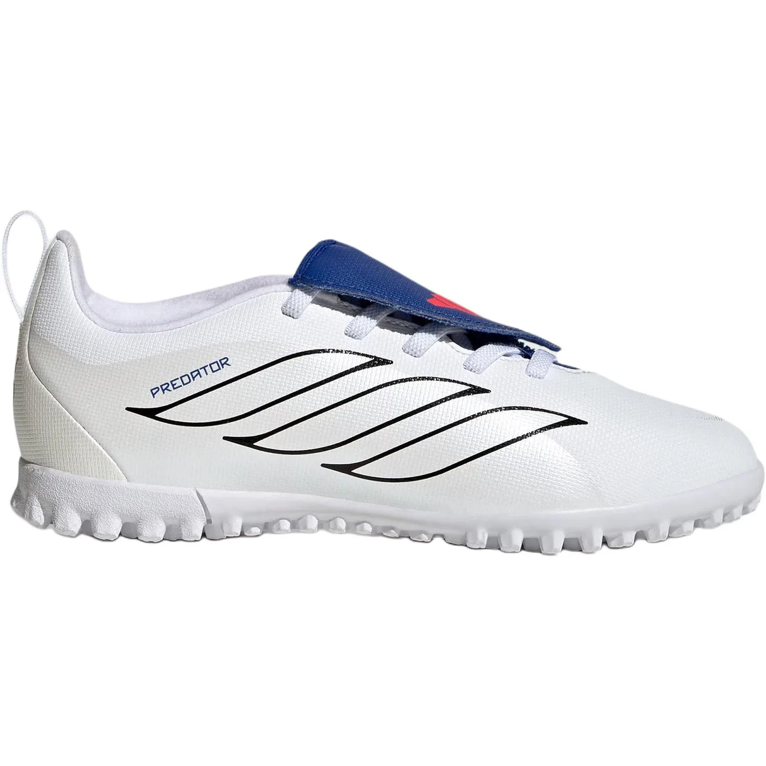 Adidas Predator CLUB Low top детские футбольные бутсы White Black Kids' — фото 3