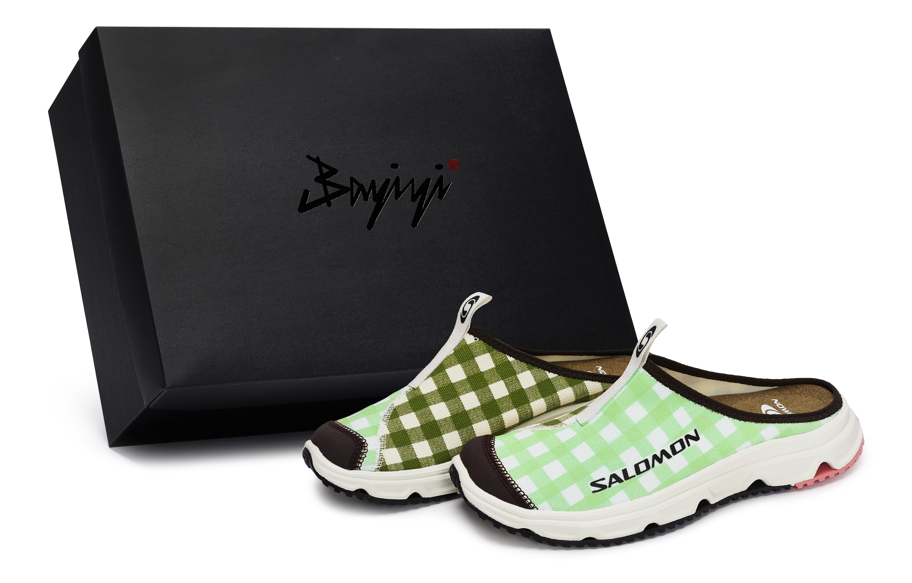 SALOMON Сандалии RX Slide 3.0 без специальных функций, закрытые, унисекс, бежевые, зеленые, коричневые