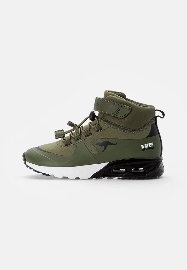 Кроссовки высокие Kx hydro high top trainers Kangaroos, оливковый/чёрный