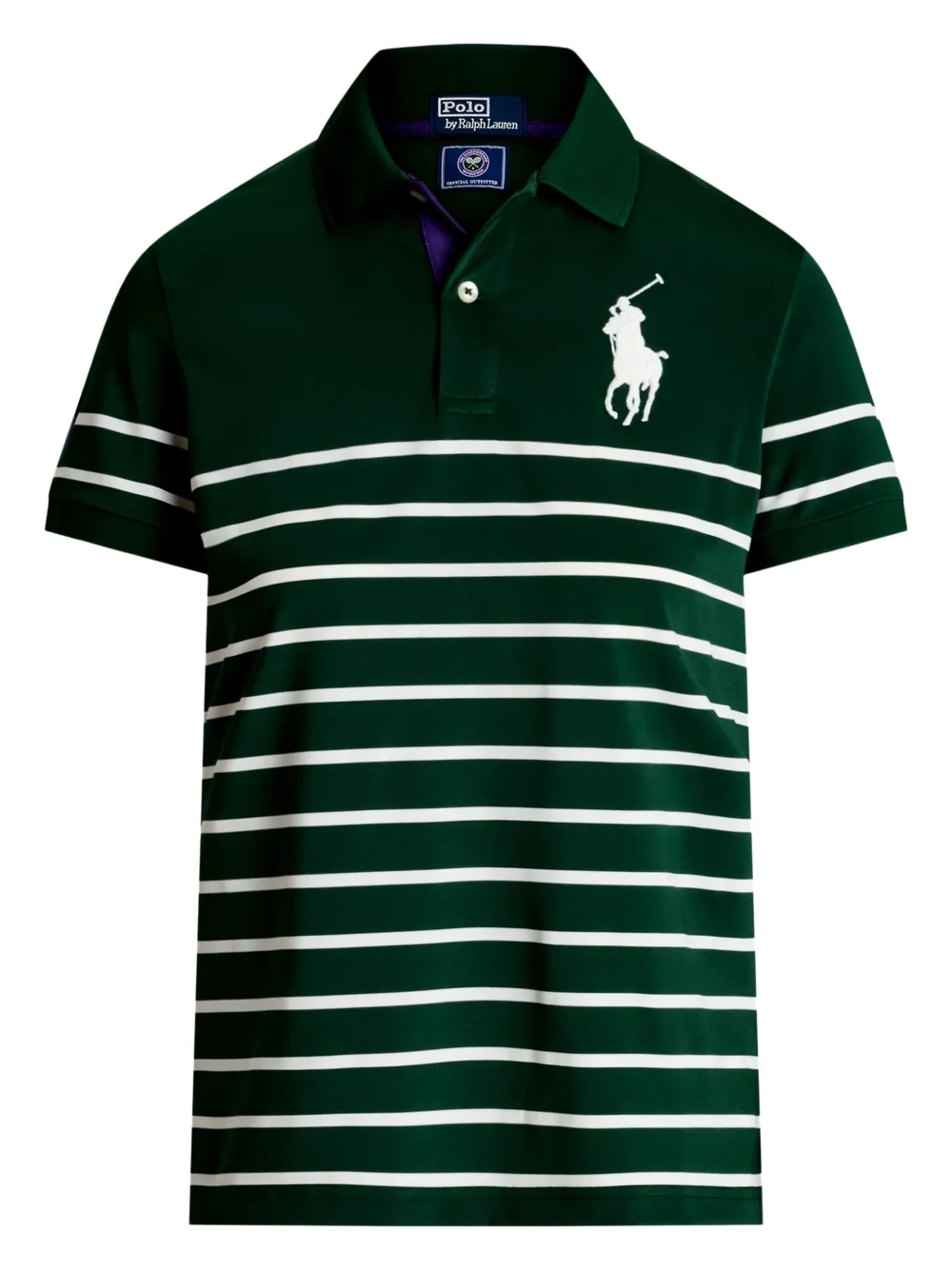 Полосатая рубашка-поло POLO RALPH LAUREN, зеленый