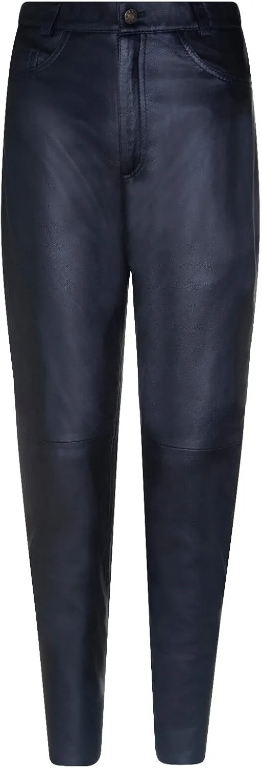 

Женские черные кожаные джинсы 501 Classic Biker Infinity Leather