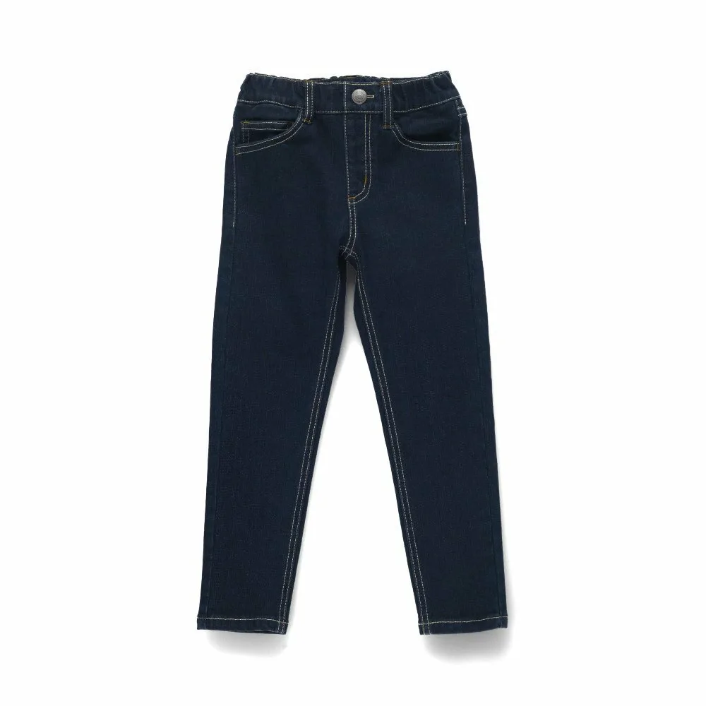 Джинсовые длинные брюки премиум-класса на флисовой подкладке Branshes, Navy blue