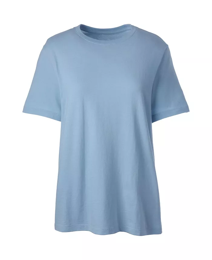 

Школьная форма Женская футболка с коротким рукавом Feminine Fit Essential T-shirt Lands' End, синий