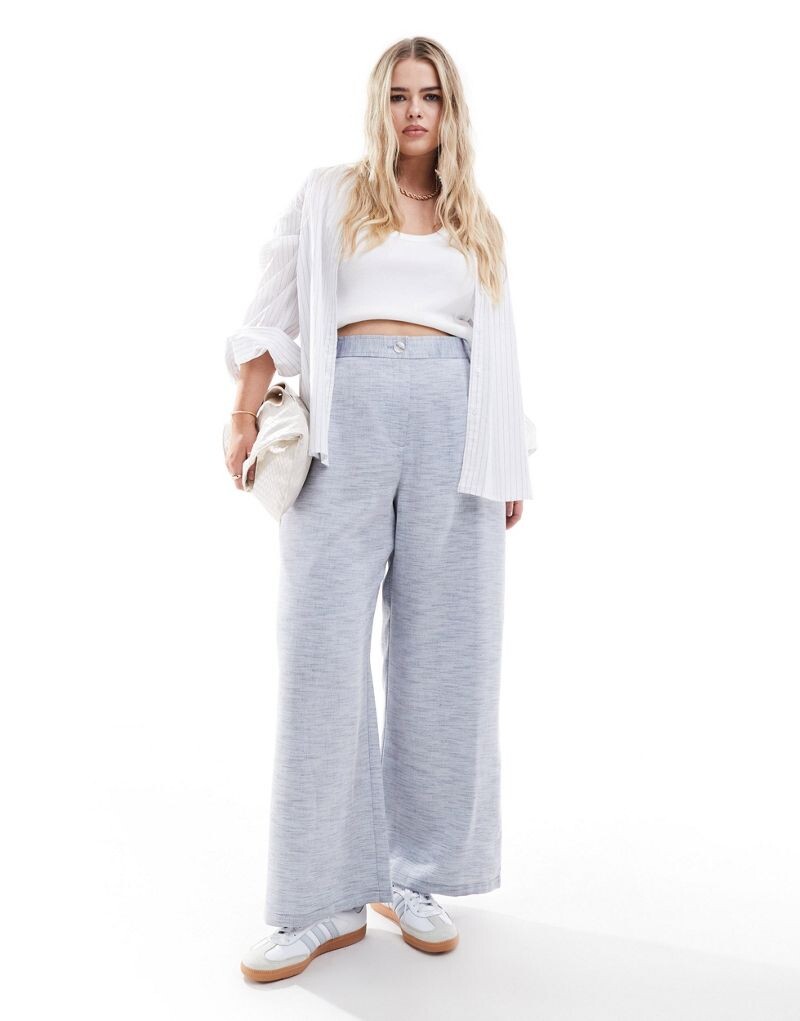 

ASOS DESIGN Curve – приталенные брюки в джинсовом стиле