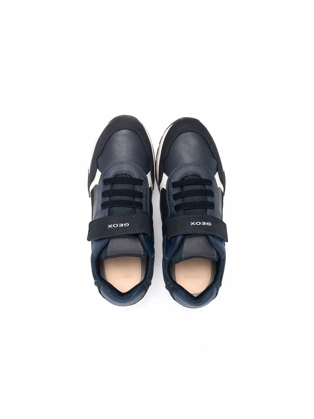 Низкие кожаные кроссовки Alfier Geox Kids, синий — фото 3