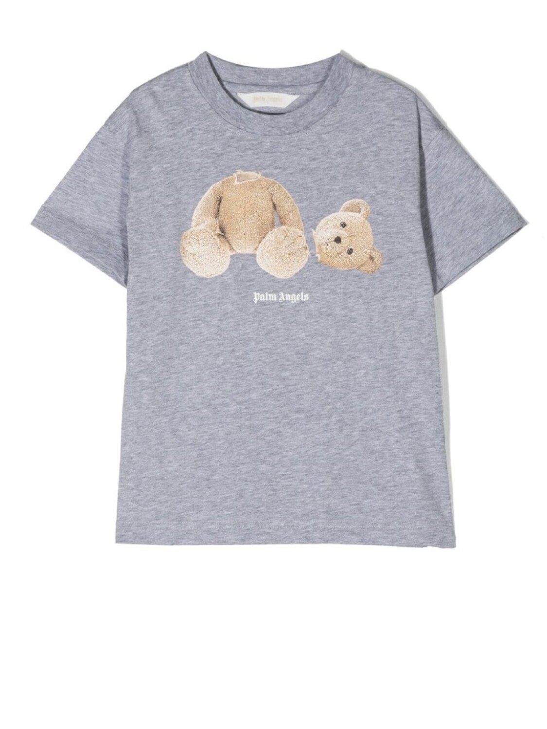 

Футболка с принтом Bear Palm Angels Kids, серый