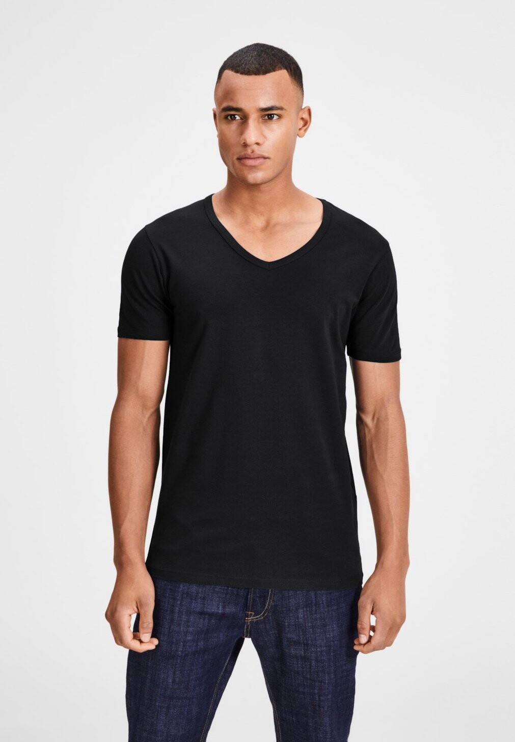 

Футболка базовая Jack & Jones, цвет schwarz/schwarz/schwarz