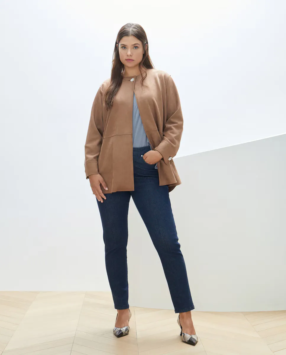 

Женская замшевая куртка Couchel, цвет 730 Camel