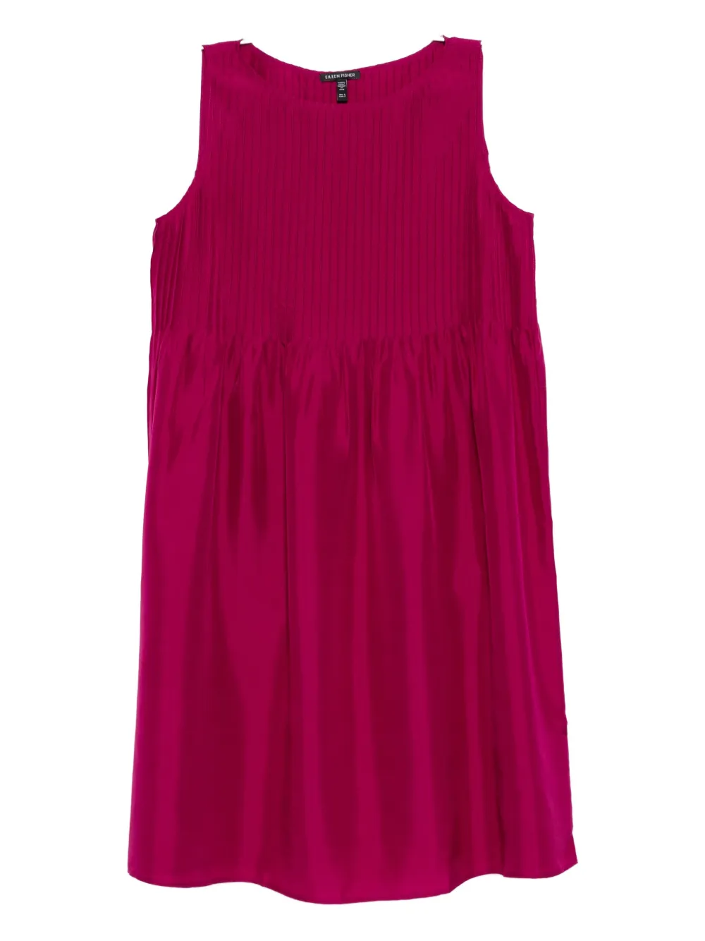 

Платье с вырезом "лодочка" и плиссировкой Eileen Fisher, фиолетовый