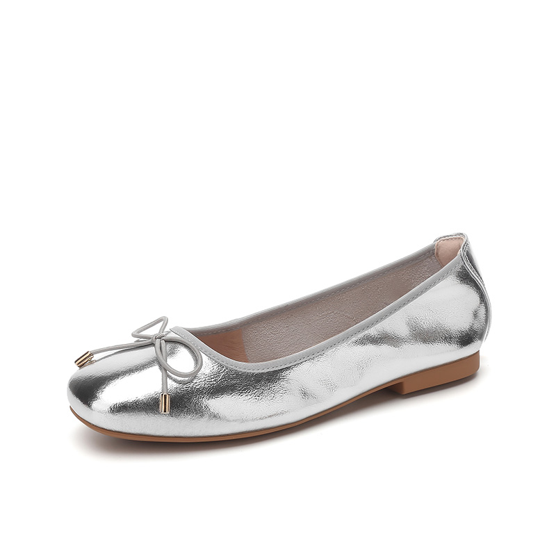 Женские повседневные туфли QUICHESHOES, серебристые