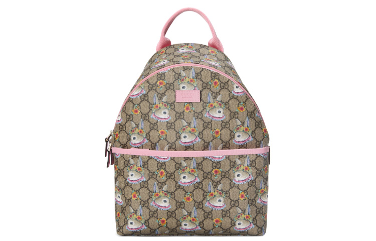 

GUCCI Рюкзак из ткани Yuko Higuchi для детей Ebony/Pink