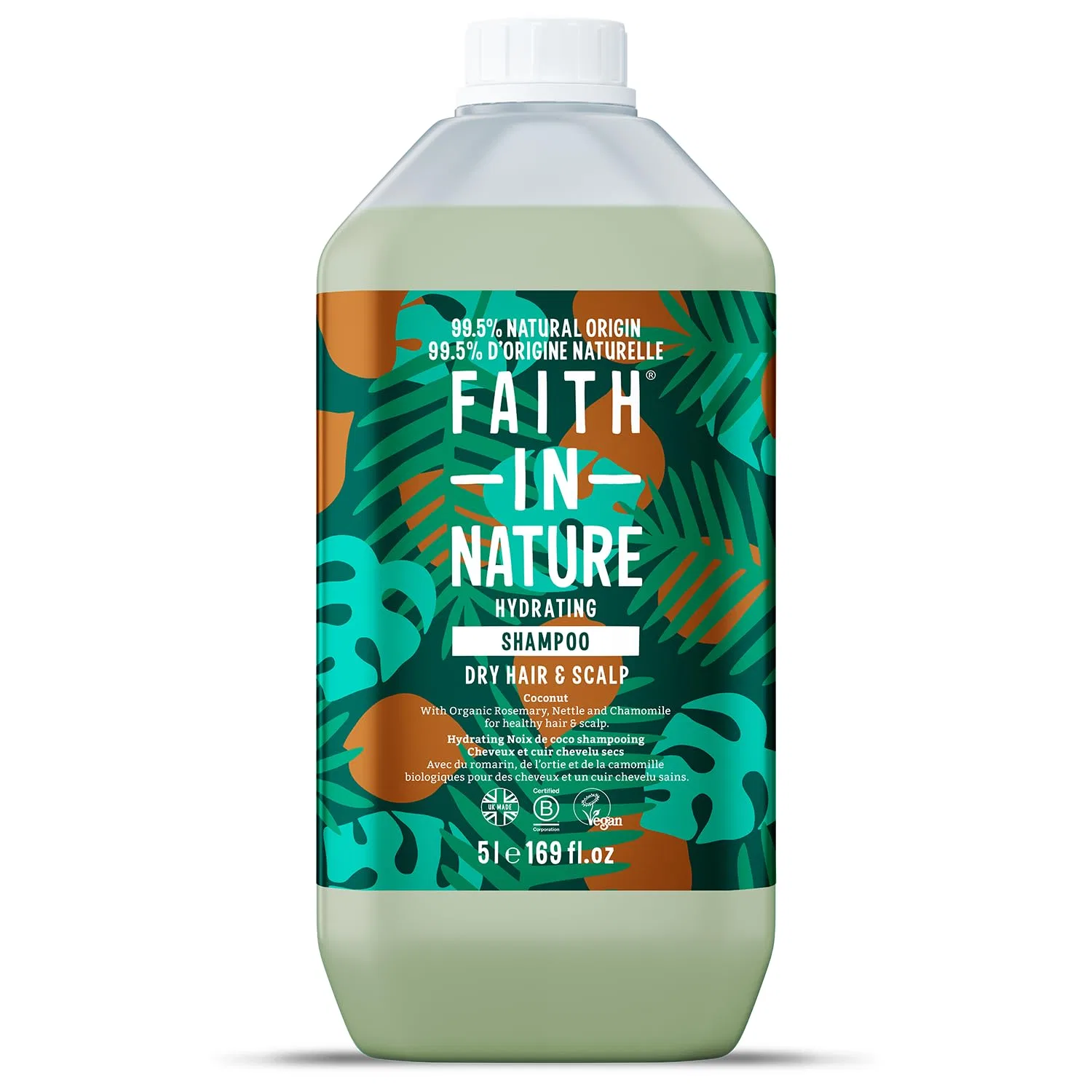 Органический кокосовый шампунь Faith In Nature 5 л Faith In Nature