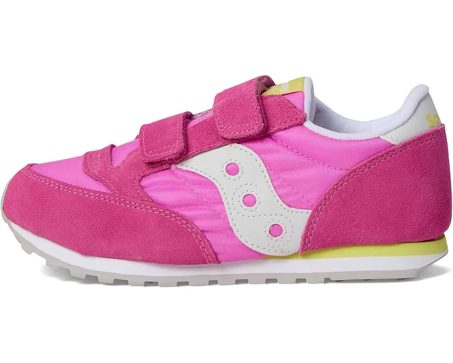 Кроссовки Saucony Kids Originals Jazz Double Hook & Loop (Toddler/Little Kid/Big Kid), Pink/Lime — фото 4